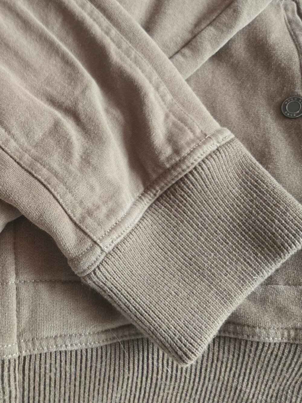 BOSS Hugo Boss Cotton Full Zip Brown Sweater/Sweatshirt XL - Picture 6 of 13